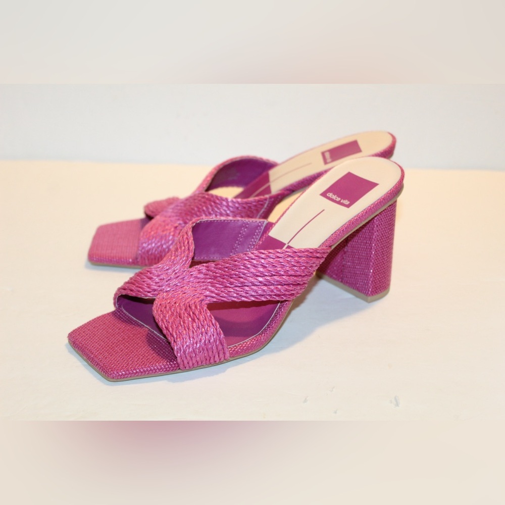 Dolce Vita Orchid Raffia Nitro Sandals Size Women’s 8.5 NEW
